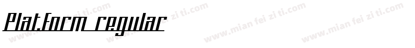 Platform regular字体转换